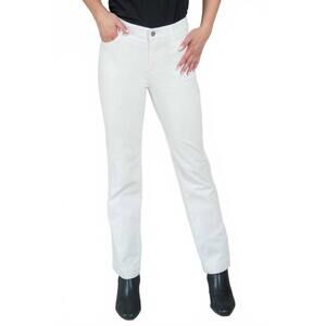 NEW LISETTE L corduroy straight leg pants in winter white